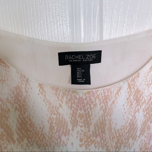 Light Pink Subtle Snakeskin Blouse - Picture 3 of 10